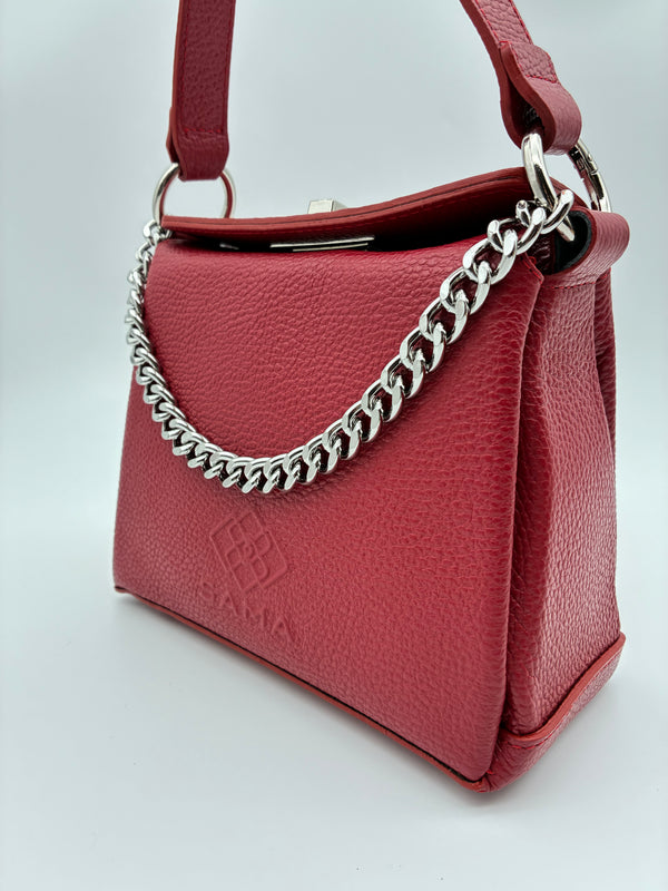 Corina Mini Satchel in Poppy