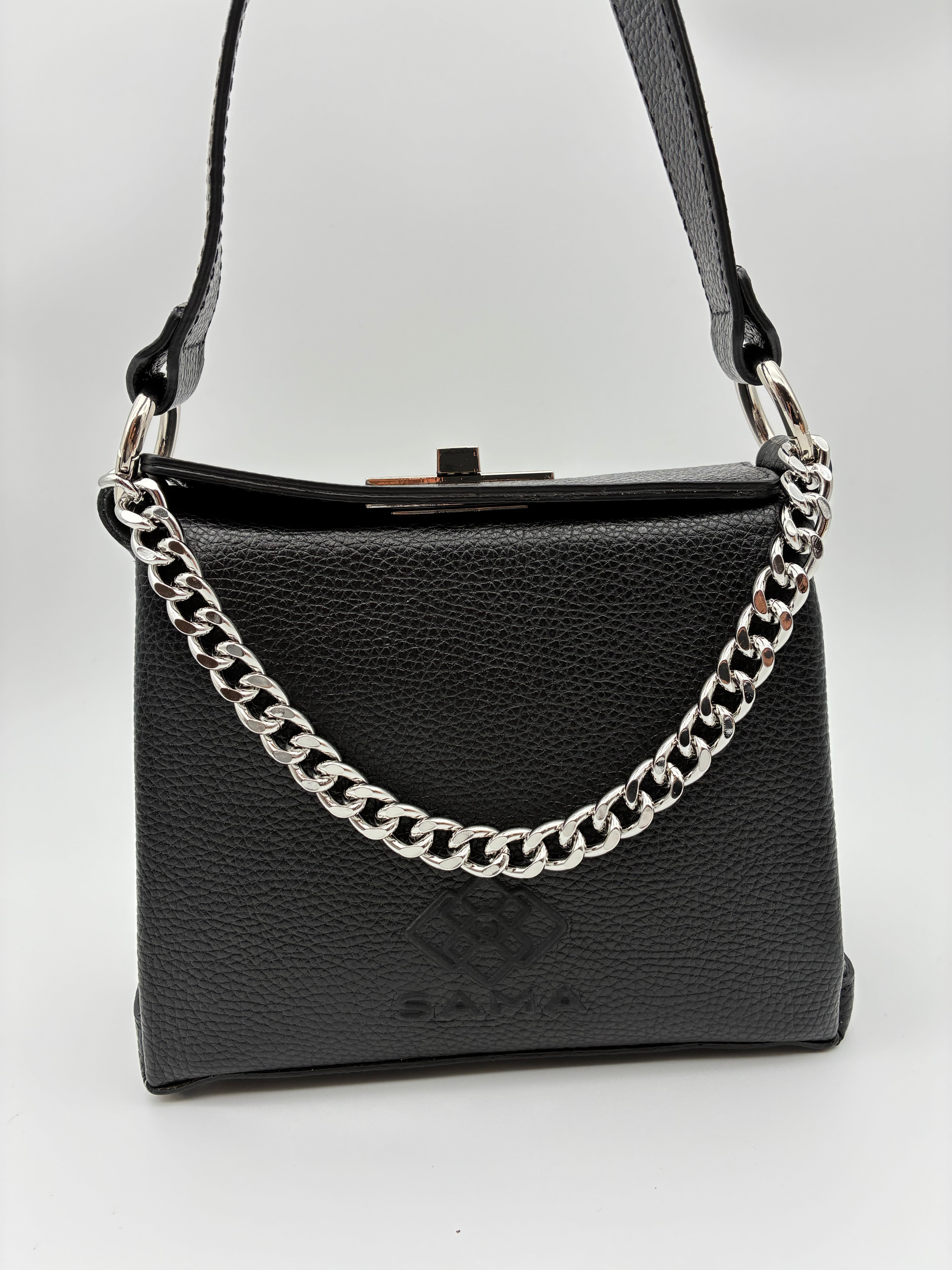 Corina Mini Satchel in Obsidian