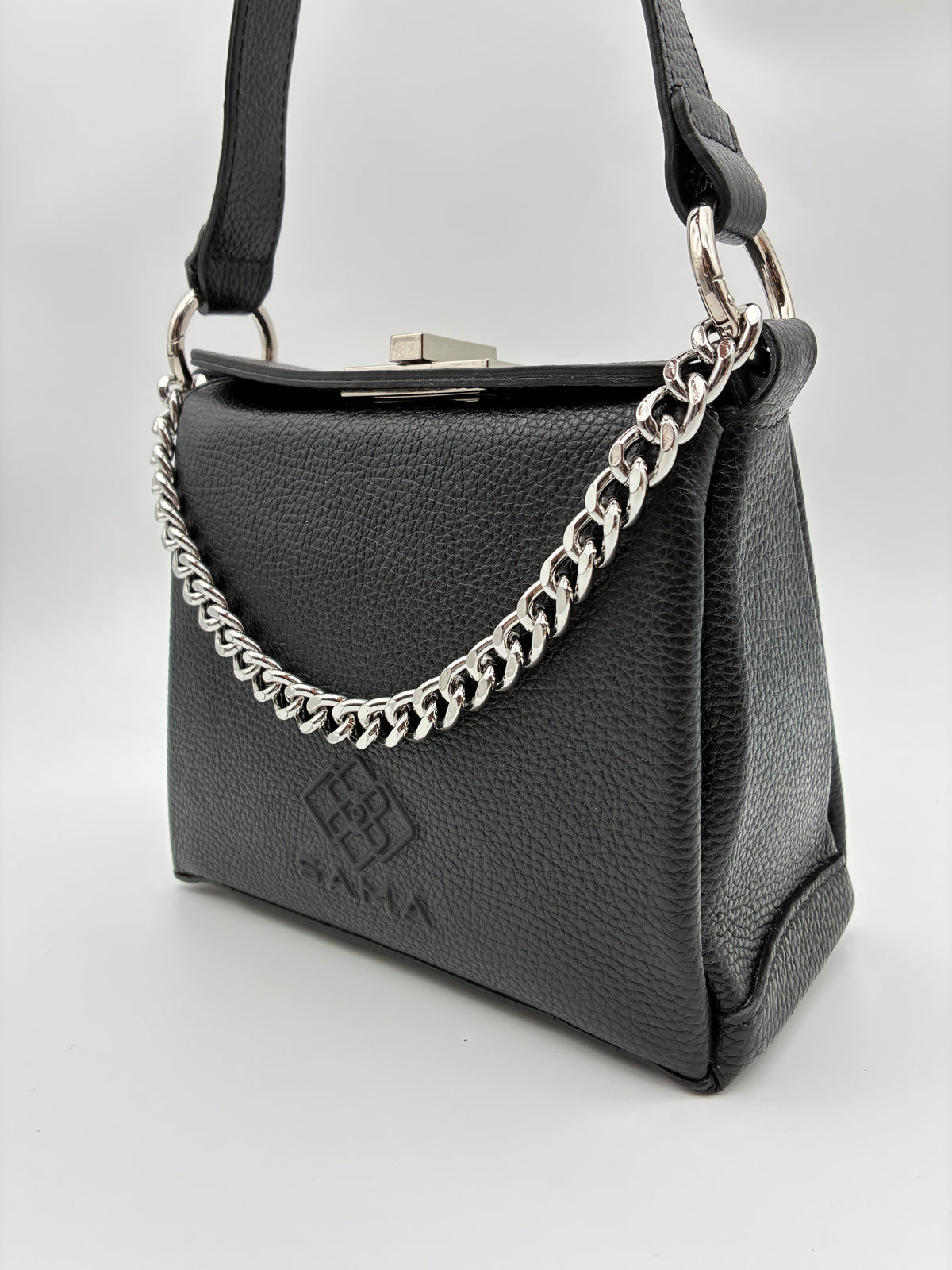 Corina Mini Satchel in Obsidian