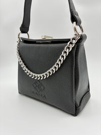 Corina Mini Satchel in Obsidian
